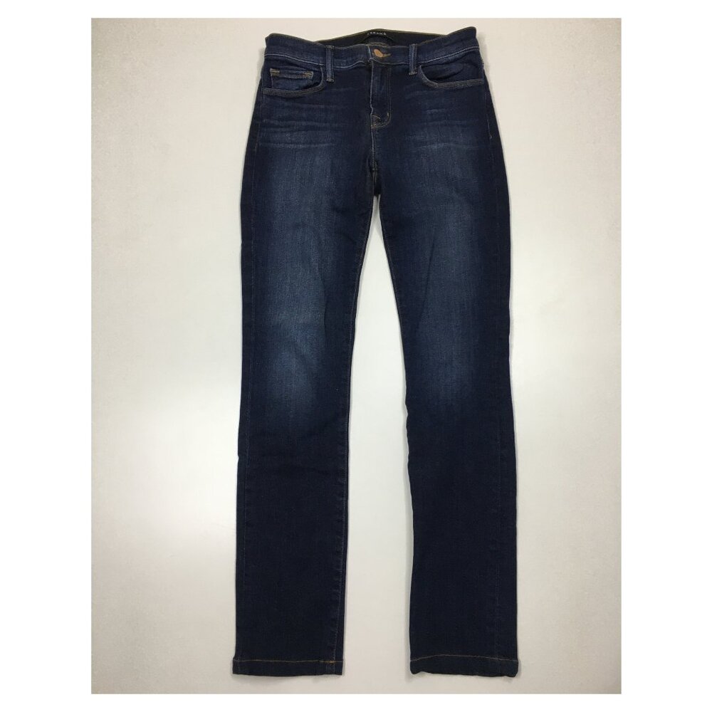 J BRAND Oblivion Dark Wash Rail 5 Pocket Logo Hardware Slim Fit Skinny Jeans